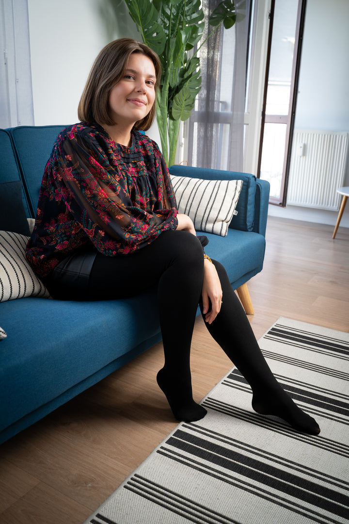 Collant Thermique Gainant™ – Effet Translucide & Doublé Polaire